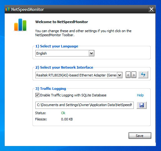 welcome to NetSpeed Monitor