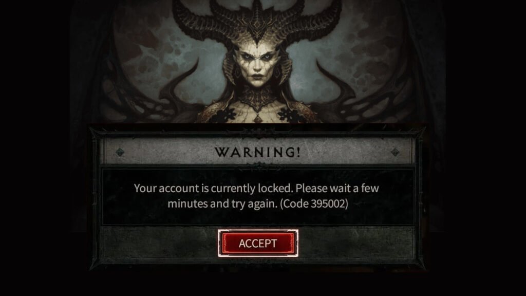 Your account is currently locked. Please wait a few minutes and try again. (Code 395002)