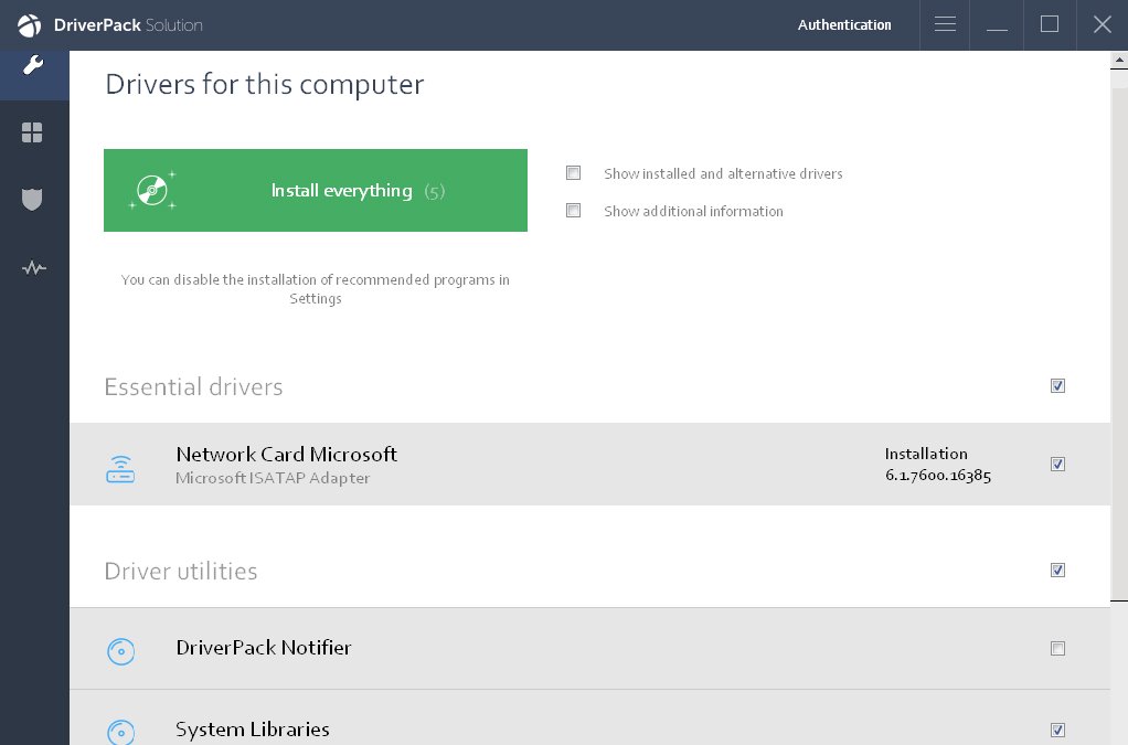 driverpack for Windows