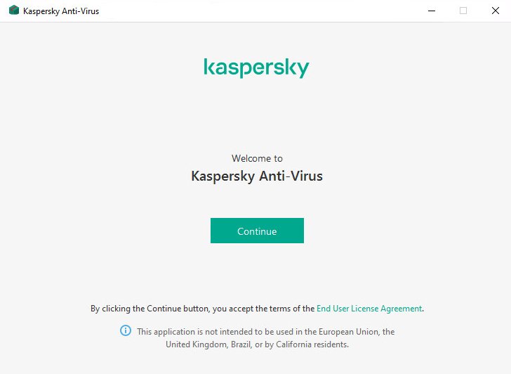 kaspersky antivirus installation