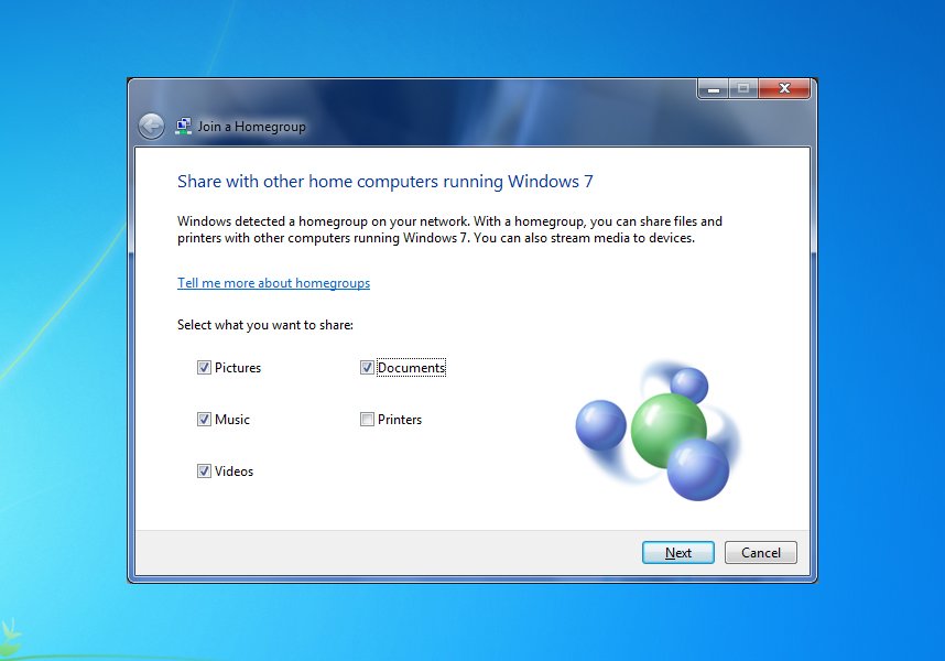 windows 7 - homegroup