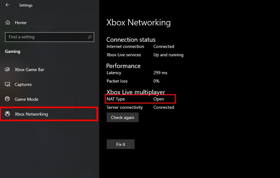 check your NAT Type on Windows
