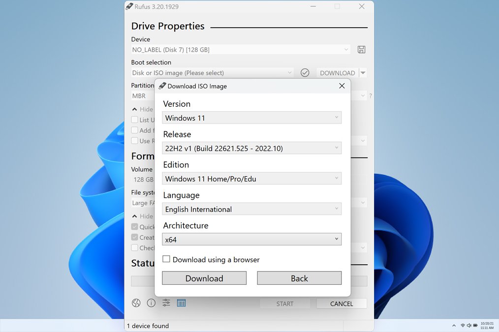 download ISO Image with Rufus
