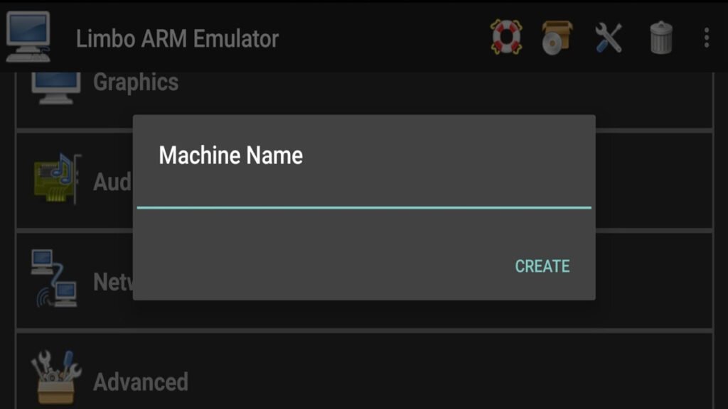 Limbo ARM Emulator - Virtual Machine Name