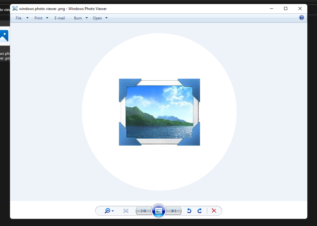 windows photo viewer in Windows