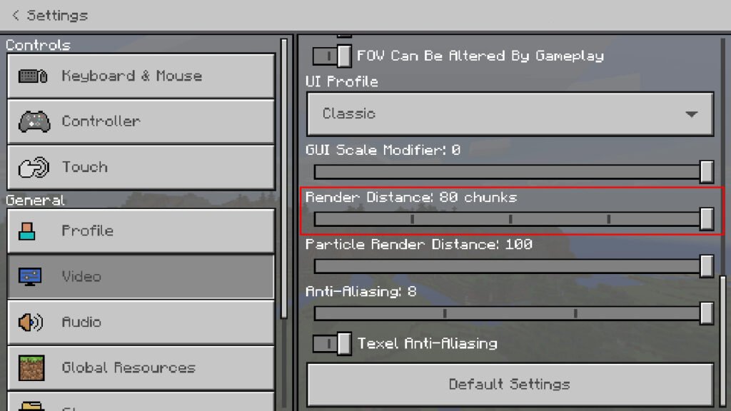 Lower your Render Distance