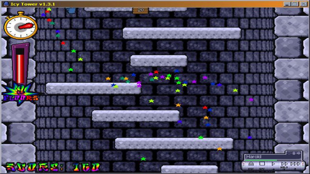 Icy tower screenshot